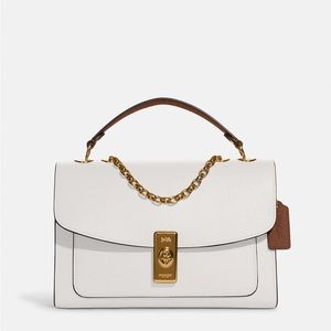 NWT Coach Lane color-block bag in Chalk - can carry on shoulder or as crossbody